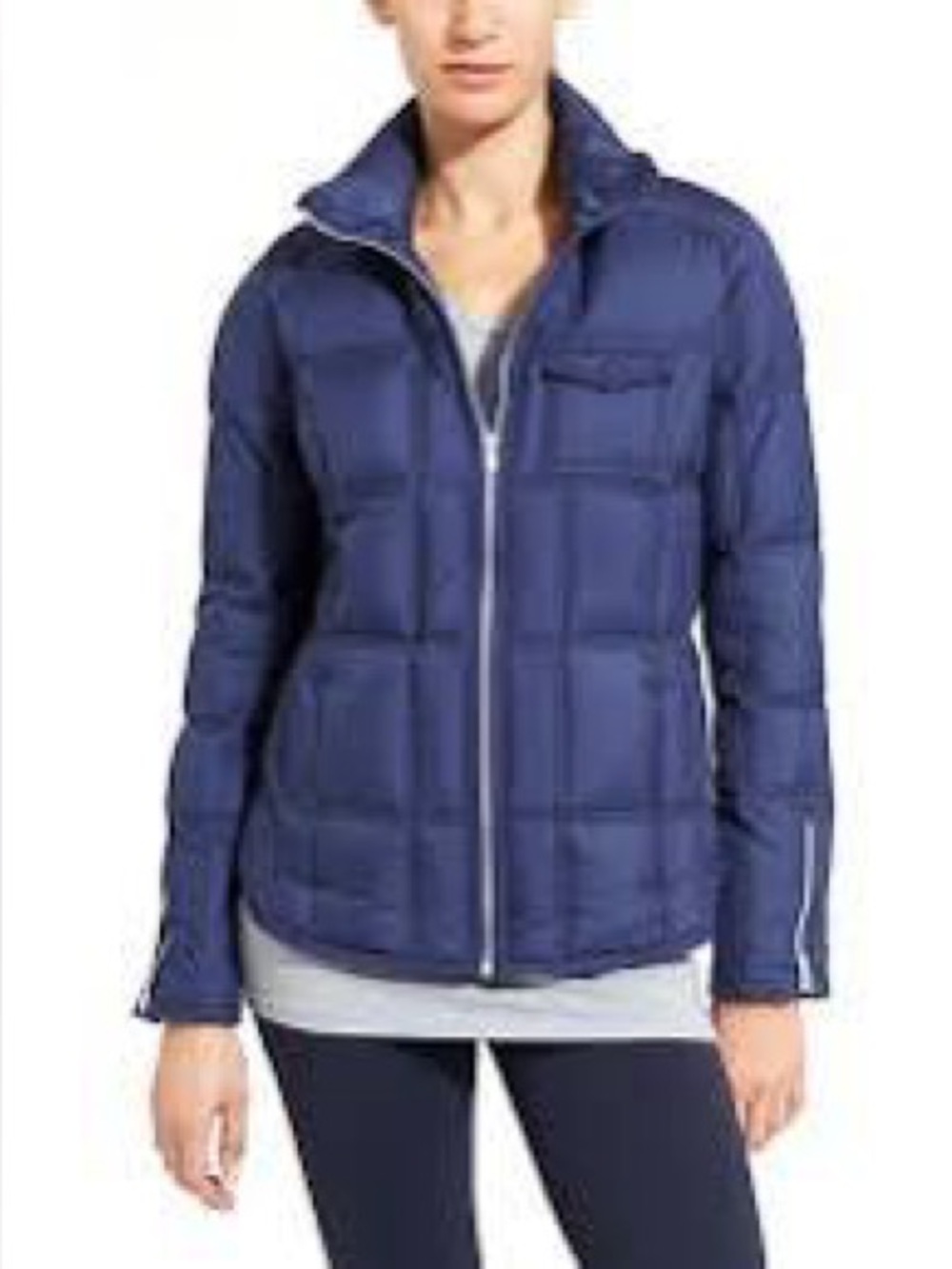 Vintage Athleta Downieville Quilted in Night Sky Down Puffer Jacket Size XL
